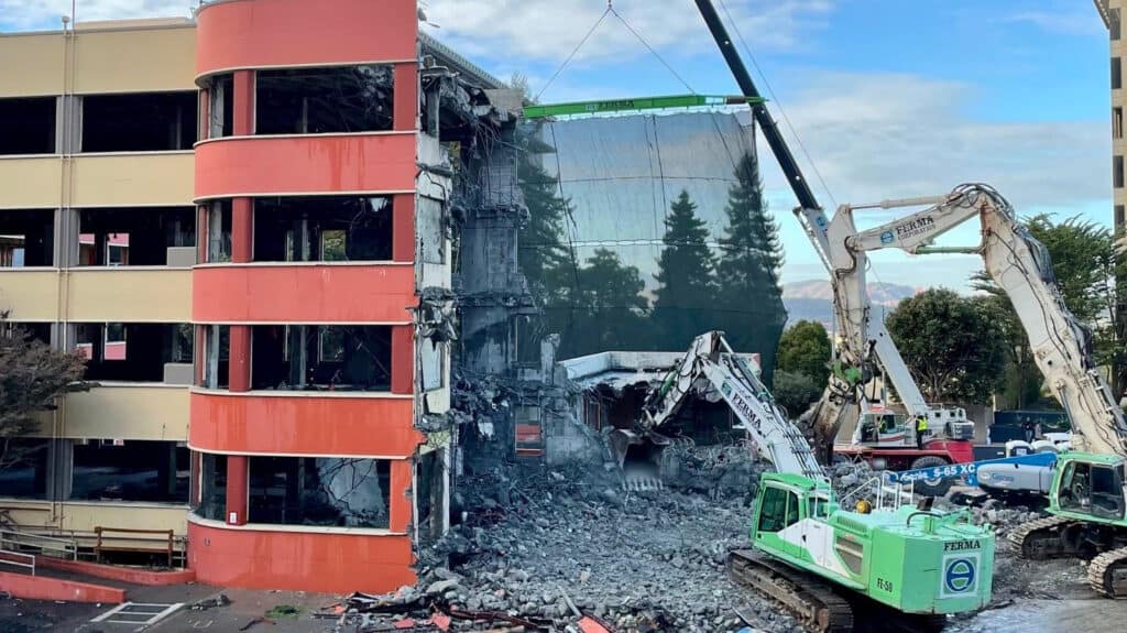Langley Porter Psychiatric Hospital building is being demolished for the New Hospital at Parnassus Heights.